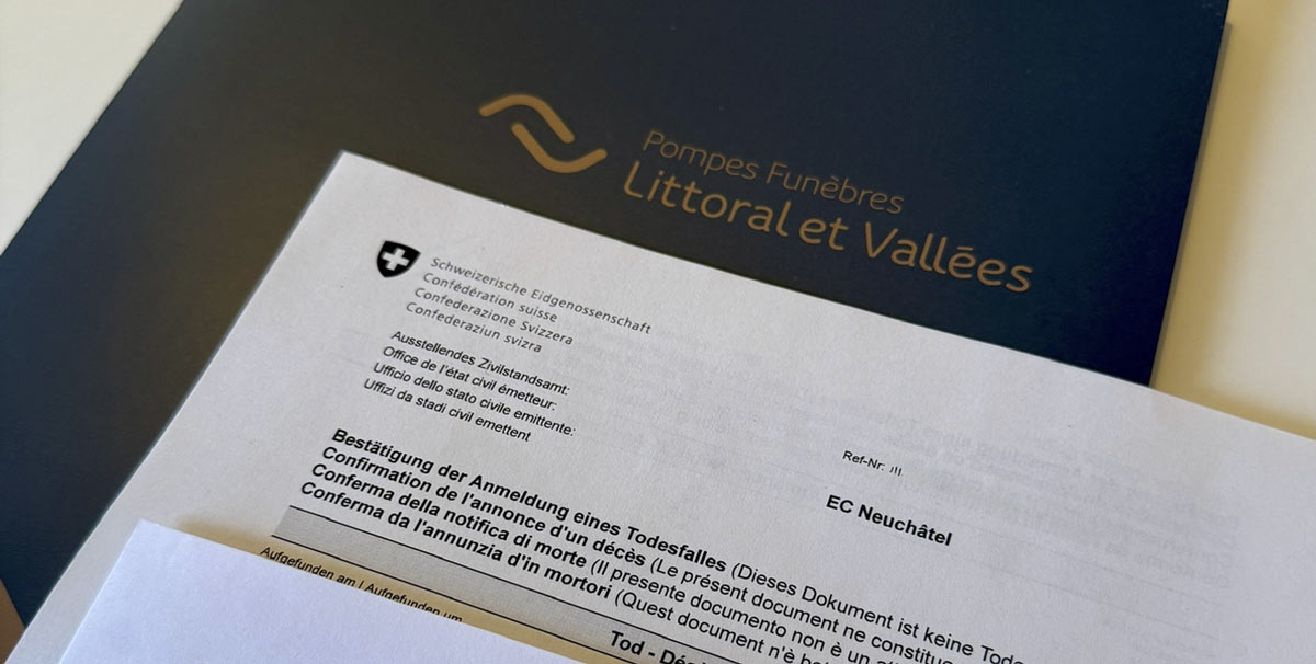 Enveloppe noire faire-part